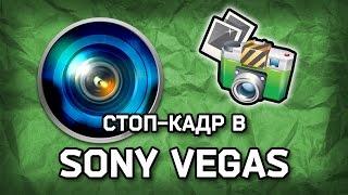 Как сделать стоп-кадр в Sony Vegas