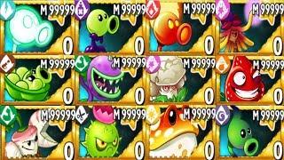 Plants vs Zombies 2 MOD: All Plants Premium Mastery 999999 Vs All Freakin' Zomboss