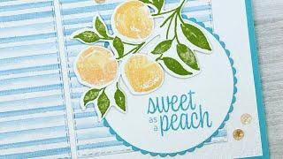 How to Make CUTE Card with the You're A Peach Suite from Stampin' Up!