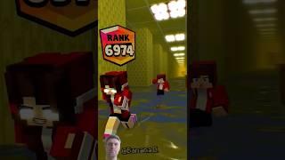 JJ sister Running Rank VS JJ in BACKROom  - Minecraft  Animation st #minecraft #animation