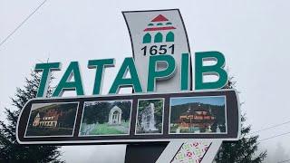 Карпаты, горная река Прут в Татарове! Деревянный, навесной мост над рекой!