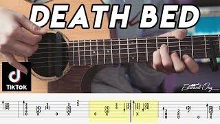 Death Bed Fingerstyle Guitar Tutorial | Free Tabs | Powfu | Arranged by Edward Ong