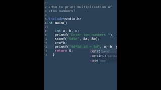 #1 C programming Exercise || C language tutorial‍#shorts #coding