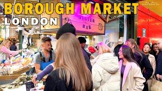 Borough Market - London Street Food | Busy Food Market in London [4K]