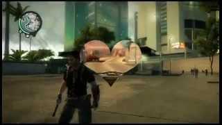 Just Cause 2 base jumping and crash