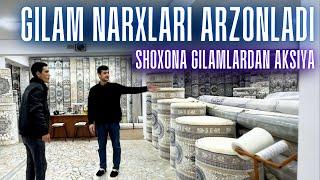 Gilam narxlari sindi arzonladi SHoxona gilamlar Urganch Buyum Bozori