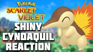 SHINY CYNDAQUIL FULL REACTION! Pokemon Scarlet and Violet Shiny Highlight! #shinypokemon