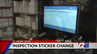 Mass. changing vehicle inspection sticker system