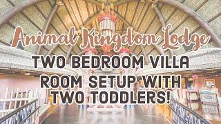 Hotel Room Set Up With Two Toddlers | Animal Kingdom Lodge Kidani | Disney with Toddlers | Grownsy