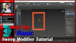 Learn 3ds Max Sweep Modifier Tutorial For Beginner