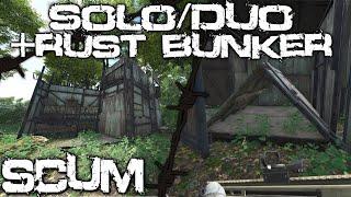 strong solo/duo base with RUST bunker technique - SCUM 0.95