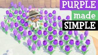 EASY way to make those hard purple hyacinth and purple tulips in Animal Crossing New Horizons