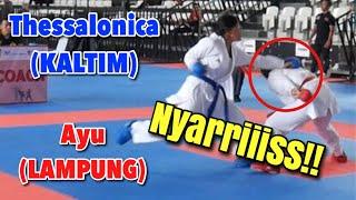 Thessalonica (Kaltim) VS Ayu (Lampung) - Kumite -55 Kg Putri Pra PON