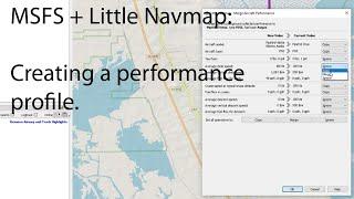 Creating an aircraft performance profile in littlenavmap and MSFS