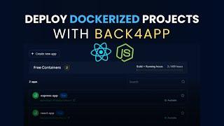 Deploy your Dockerized Projects with Back4App Containers! (React & Node)