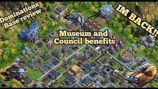 Dominations base review (museum and council benefits) New drone command upgrade!!