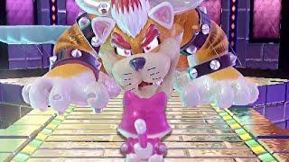 Super Mario 3D World - Toadette vs Cat Bowser (Final Boss)