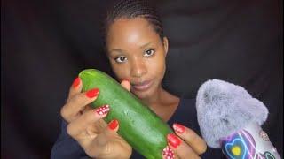 ASMR| Cucumber Eating  @QueenEatsASMR