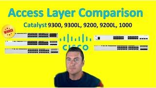 Cisco Catalyst Switch Comparison 9300, 9300L, 9200, 9200L, 1000