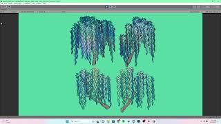 Animating a pixel art willow tree in unity 2D using Shadergraph