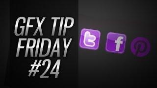 How to change the colors of logos (Social Media Logos) | GFX TIP FRIDAY #24