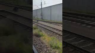 Вид из окна поезда Intercity, неизвестная станция в Германии