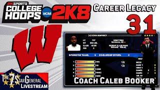 Caleb Booker Career Legacy | College Basketball 2K8 | Livestream 31