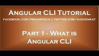 What is Angular CLI