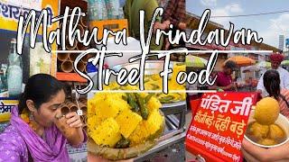 Street Food In Mathura Vrindavan | Banke Bihari Temple Vrindavan | Street Food @kavitakaparwan