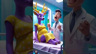 Doctor Shocked by Pregnant Deer Patient!️ Wing Roar #cat #cute #love #shorts