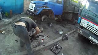 КамАЗ,кардан,на зилу приварили приблуду.