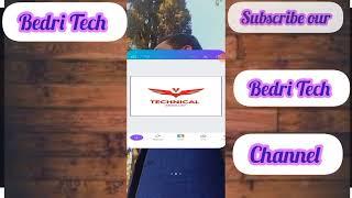 Make a logo for YouTube channel | How To Creat Logo | Bedri Tech