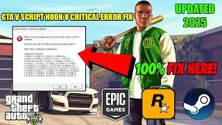 GTA V Script Hook V Critical Error Fix | GTA V New Update Script Hook V Error | Script Hook V Update