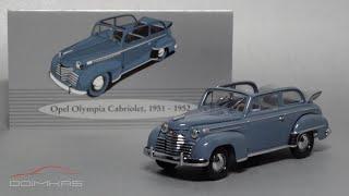 Opel Olympia Cabriolet 1952 | Minichamps - Opel Car Collection | Diecast scale model 1:43 review