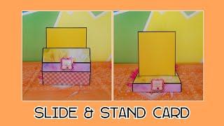 How to make Slide and Stand Card | Standing Card Tutorial