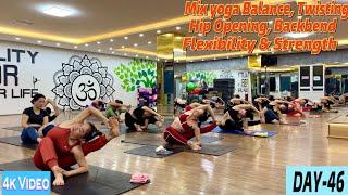 DAY-46 Mix Yoga Balance, Twisting, Hip Opening & Backbend | Master Ranjeet Singh Bhatia |