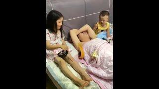 My daughter has learned to blame-shifting from me #funny daily life of cute kids #golden parenting