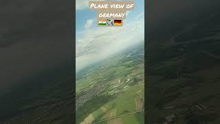 plane view of Germany Frankfurt #enjoy journey India to Germany #you tube shorts