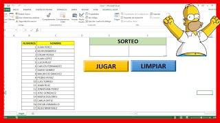 Como Hacer un SORTEO EN EXCEL  ( Paso a Paso)