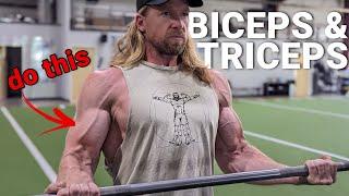 BICEPS, TRICEPS & SHOULDERS WORKOUT ️ Buff Dudes Home Gym Plan Stage 4, Day 3