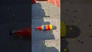 Colorfull orbeez glass bottles breaking! Crushing soft things #shorts #asmr #satisfying