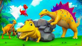 Epic Golden Crocodile Cave Rescue! Jurassic Adventure Mission to Save the Trapped Treasure!