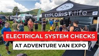 Checking Camper Van Electrical System at Adventure Van Expo!