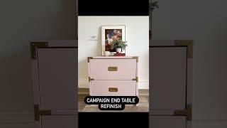 How about some pink campaign furniture?  #furnitureflip #furnituremakeover #pink #pinkfurniture
