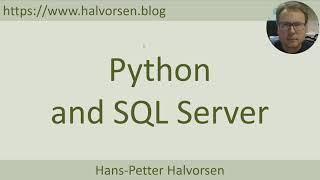 Python and SQL Server