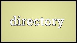 Directory Meaning