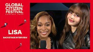 Nomzamo Mbatha chats to LISA backstage | Global Citizen Festival NYC 2024