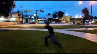 Backflip+Back 180º+Kick the Moon