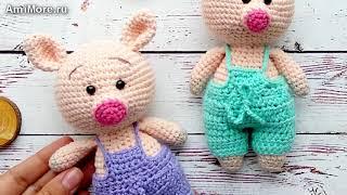 Амигуруми: схема Поросёнка. Игрушки вязаные крючком - Free crochet patterns.