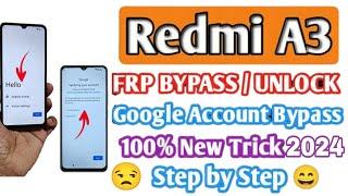 Redmi A3 FRP Bypass Android [13/14 ] Google Account Unlock